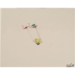 Flying A Kite Original SpongeBob Cel Production Art
