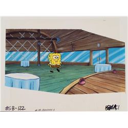 SpongeBob Original Cel Production Background Stroll Art