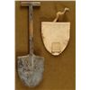 Image 1 : WWI U.S. DOUGHBOY TRENCH SHOVEL & CANVAS COVER 1918