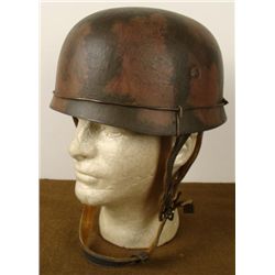 NAZI LUFTWAFFE PARATROOPER HELMET-CAMO & BARBED WIRE
