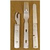 Image 1 : NAZI LUFTWAFFE FULL 3 PC FIELD MESS KNIFE FORK SPOON 41