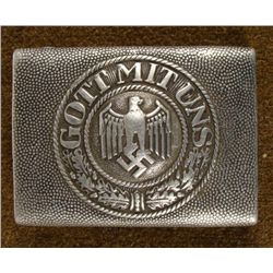 ORIGINAL NAZI WH WEHRMACHT BELT BUCKLE "GOTT MIT UNS"