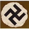 Image 2 : ORIGINAL NAZI SWASTIKA DISC FROM NSDAP FLAG 15"