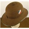 Image 2 : NAZI WWII AFRIKA KORPS (AK) PITH HELMET-3 COLOR SHIELD