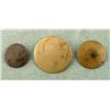 Image 1 : 3 U.S. Colonial Era Flat Buttons Best, 1820