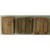 Image 2 : THREE ORIGINAL WWII US COLT 45 AMMO CLIP POUCHES