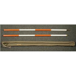 MILITARY SURVEYORS MONOPOD IN "OD" CANVAS CASE