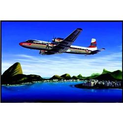 Aviation Art Seven Seas to Rio Machat DC-7