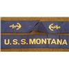 Image 2 : WWI USS MONTANA BATTLESHIP HAT TALLY