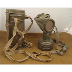 COMPLETE 1939 NAZI WWII GAS MASK GEFREITER HERTING