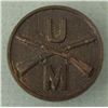 Image 1 : WWI U of M U.S. Military Collar Insignia Disk