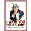 Image 1 : James Montgomery Flagg Uncle Same Poster Print WWII