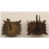 Image 2 : 2 WWII Nazi Shoulder Board Metal Pips -Original