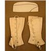 Image 1 : WWII U.S. ORIGINAL CANVAS LEGGINGS AND OFFICERS CAO