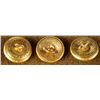 Image 2 : 3 Civil War Orig Gilt Naval Buttons Waterbury