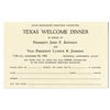 Image 1 : JFK ''Texas Dinner'' RSVP Card