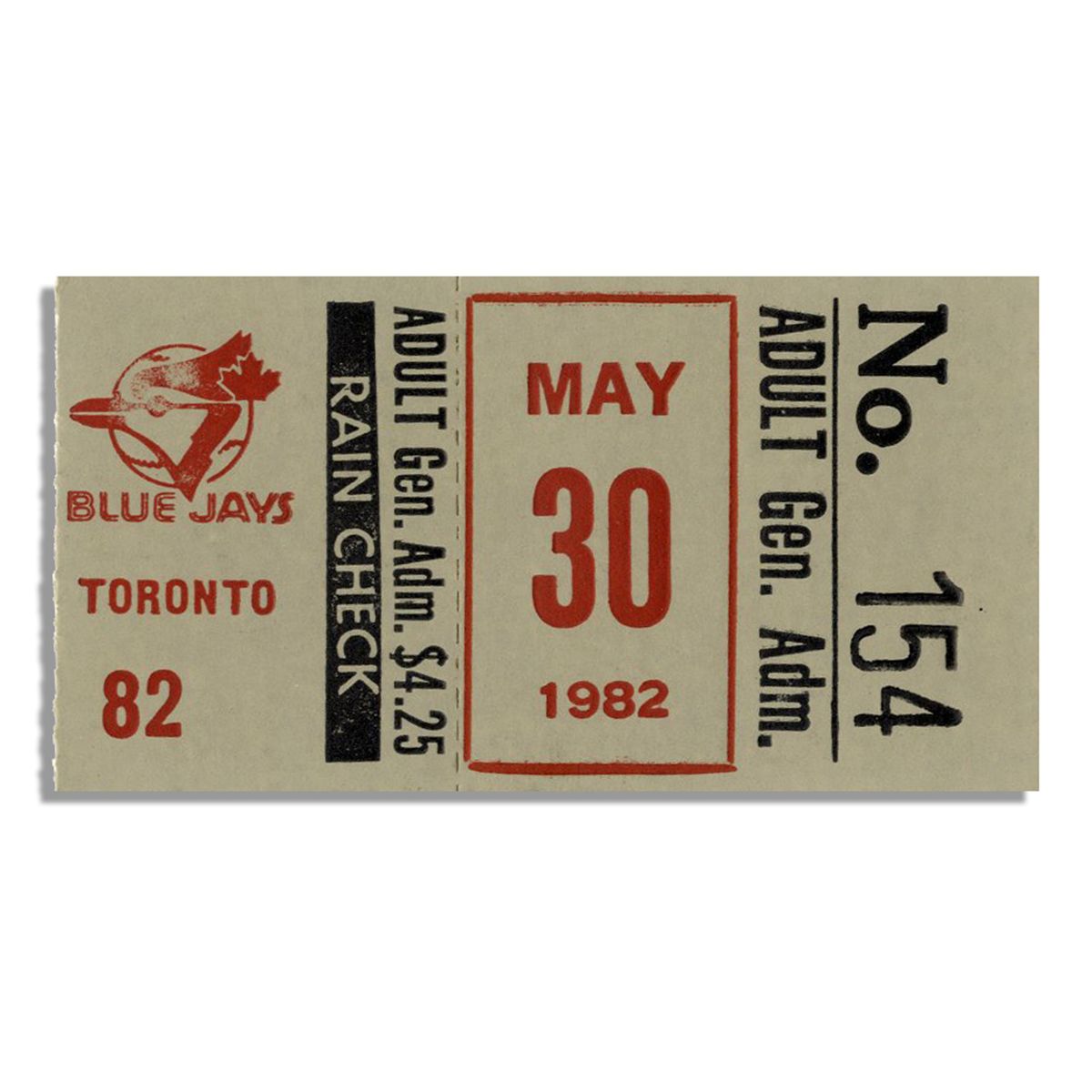 Cal Ripken Ticket Stub First Game