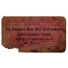 Image 1 : 1919 World Series Employee Pass