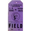 Image 1 : Colts/Rams 1958 Field Pass