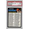 Image 1 : 1971 Topps Checklist PSA 9