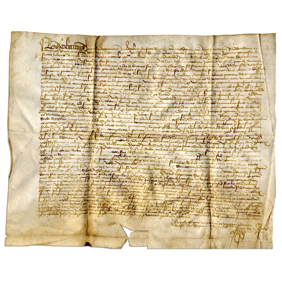 Medieval Document 1340