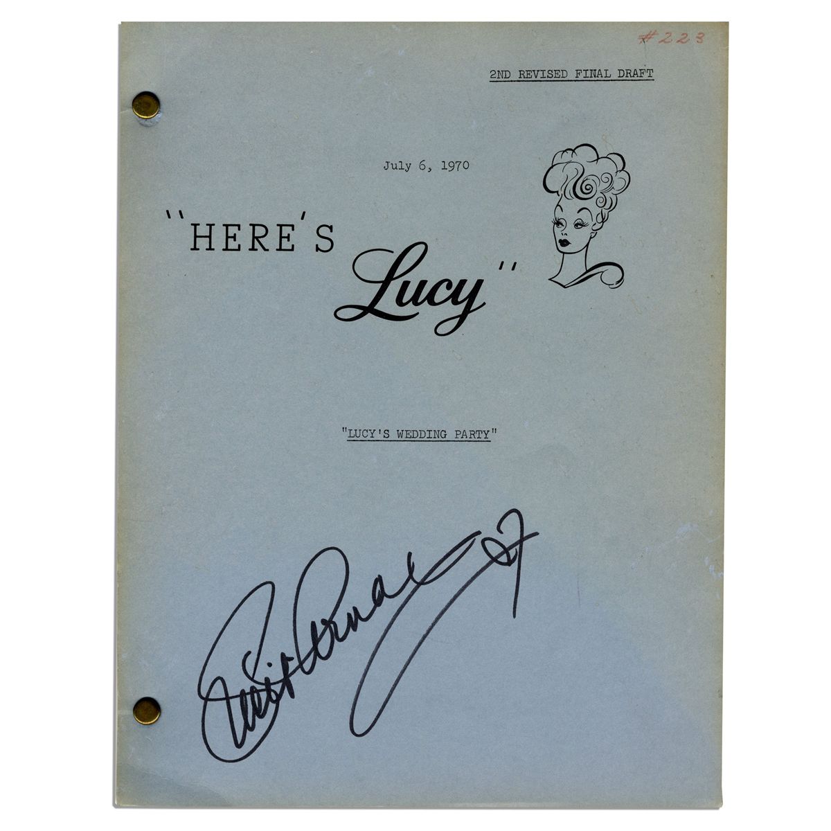 Lucy Script Lucille Ball ''Here's Lucy'' Script