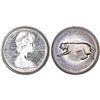 Image 1 : Canada. AR 25 Cent 1967 "Centenial".  Proof, toned.