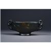 Image 2 : Fine 19th C. Archaistic Spinach Green Jade Cup