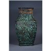 Image 1 : Chinese Gilt Bronze Square Hu-Shaped Vase Qianlong