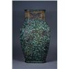Image 4 : Chinese Gilt Bronze Square Hu-Shaped Vase Qianlong
