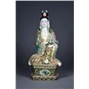 Image 1 : Chinese Polychrome Blanc de Chine Guanyin Guangxu
