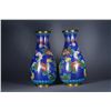 Image 1 : Pair Chinese Cloisonne Lotus Vases