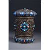 Image 1 : 19/20th C. Chinese Silver, Coral & Turquoise Box