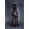 Chinese Carved Zitan Figure Guanyin Qianlong