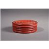 Image 1 : Chinese Cinnabar Lacquer Cylindrical Cosmetic Box