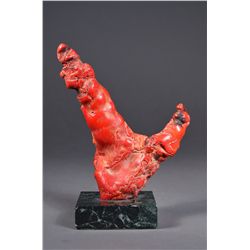 Chinese Red Coral Naturalistic Tree Form