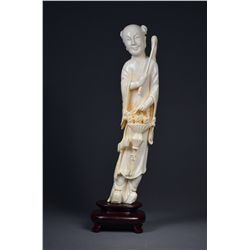 Fine Openwork Carved Chinese Ivory Figure Immortal