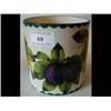 A Wemyss Jar, decorated plums, 12 cm (crac...