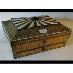 A 19th Century Indian Sewing Box, of sarco...