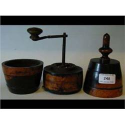 A 19th Century Treen Coffee Grinder, of se...