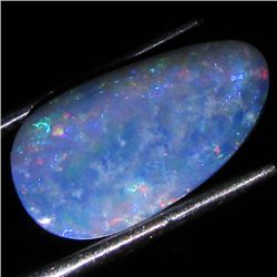 3.29ct Australian Black Opal Doublet Full Fire (GEM-35941)