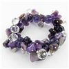 Image 1 : 350twc Natural Amethyst Crystal Bracelet (JEW-3457)