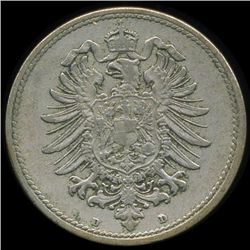 1876D Germany 10pf AU (COI-9846)