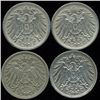 Image 1 : 1908A Germany 10pf VF/AU 4Pcs (COI-9851)