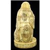 Image 2 : Chinese Handcarved Bone Standing Buddha on Base (CLB-702)