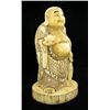 Image 3 : Chinese Handcarved Bone Standing Buddha on Base (CLB-702)