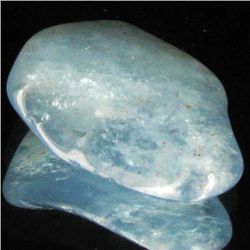 14.8ct Strong Blue Freeform Aquamarine Cabochon (GEM-33702)