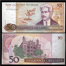 1986 Brazil 50 Crusados Crisp Uncirculated Note (CUR-05575)