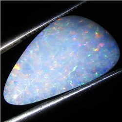 7.85ct Australian Black Opal Doublet Full Fire (GEM-35985)