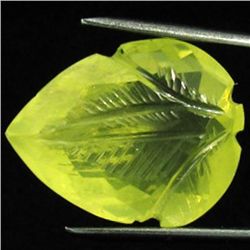 44.9ct Carved Lemon Citrine Leaf (GEM-20743)